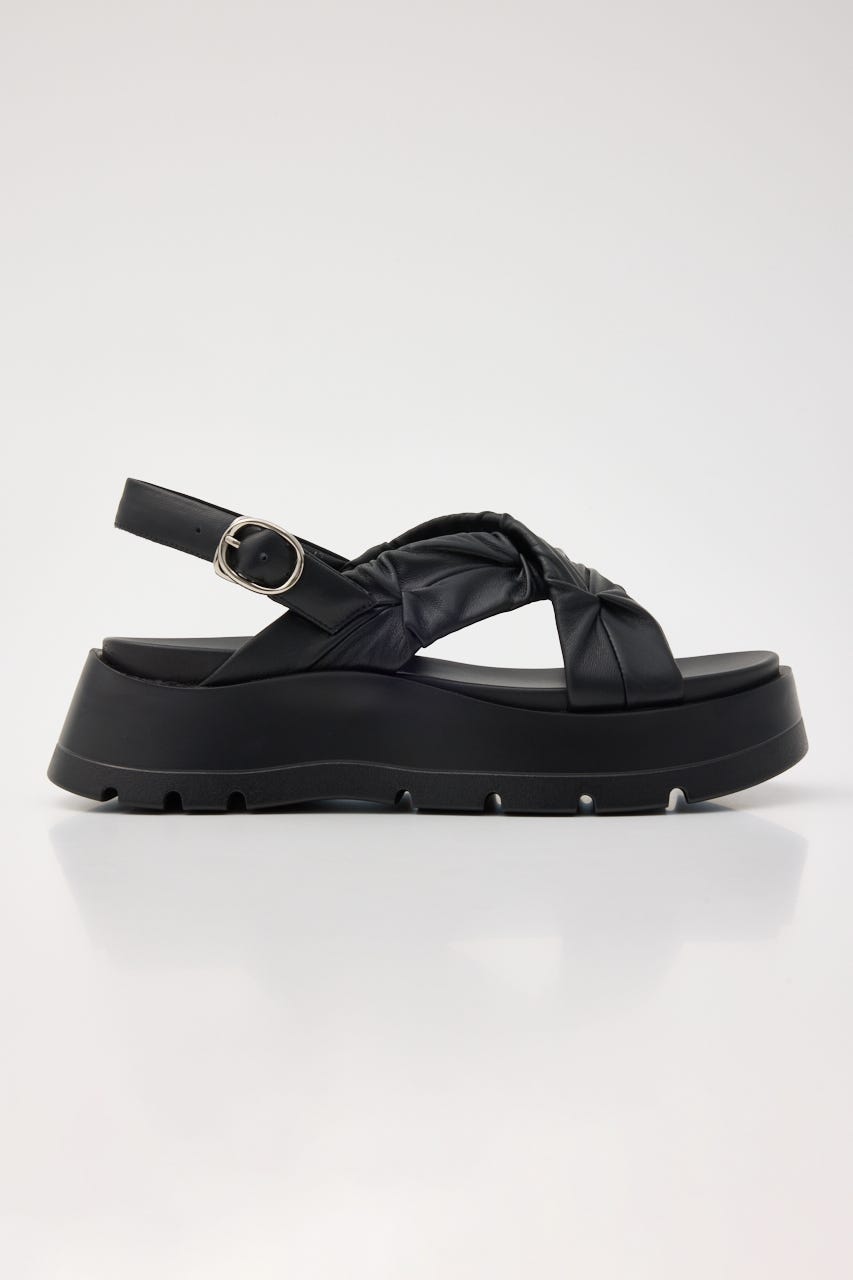 クロスベッセルサンダル BLK 23.5cm