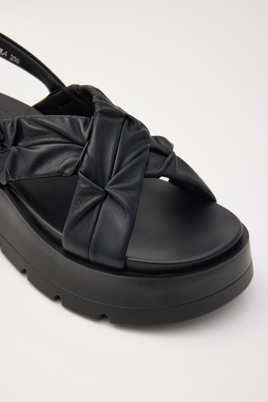 クロスベッセルサンダル BLK 23.5cm