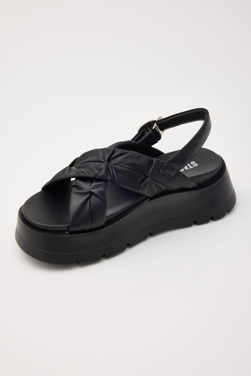 クロスベッセルサンダル BLK 23.5cm