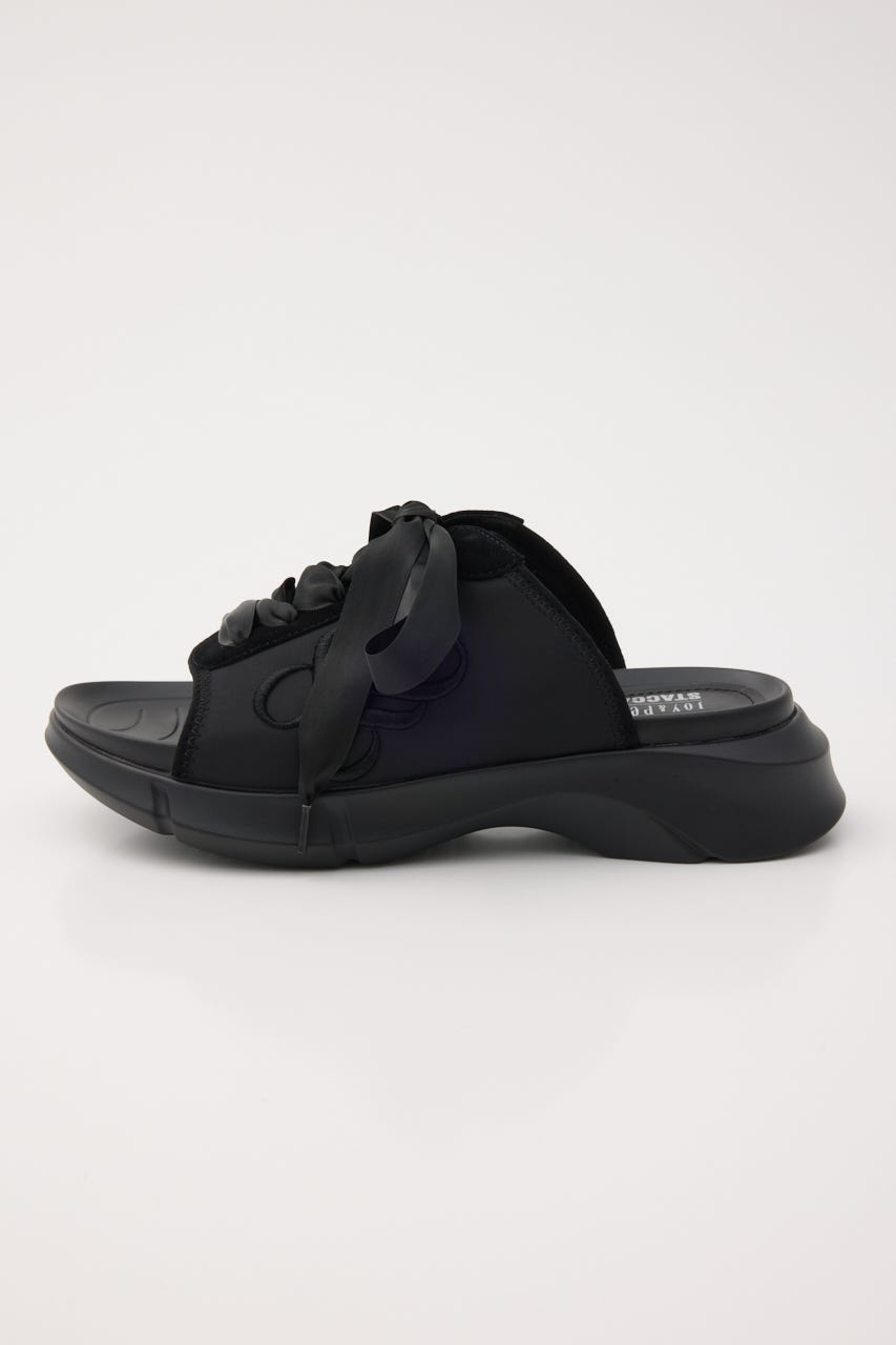 モッチーラップサンダル BLK 22.5cm