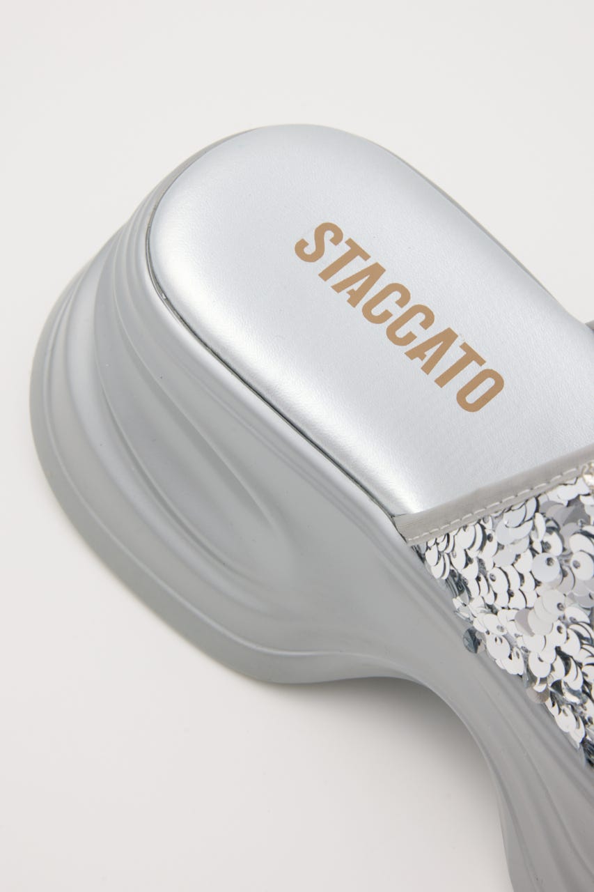 ダズリングボリュームサンダル SLV 22.0cm