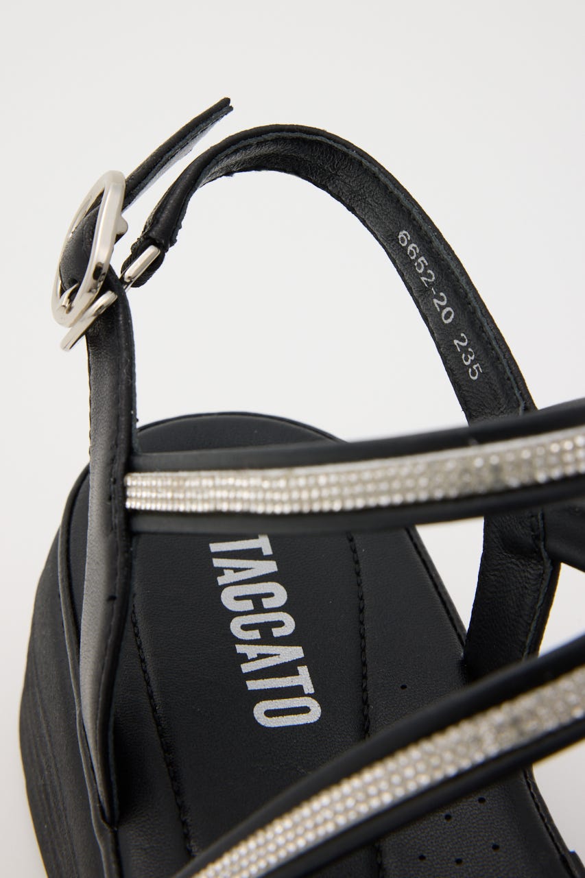 スリングベルトソフティーコンフォートサンダル BLK 22.0cm