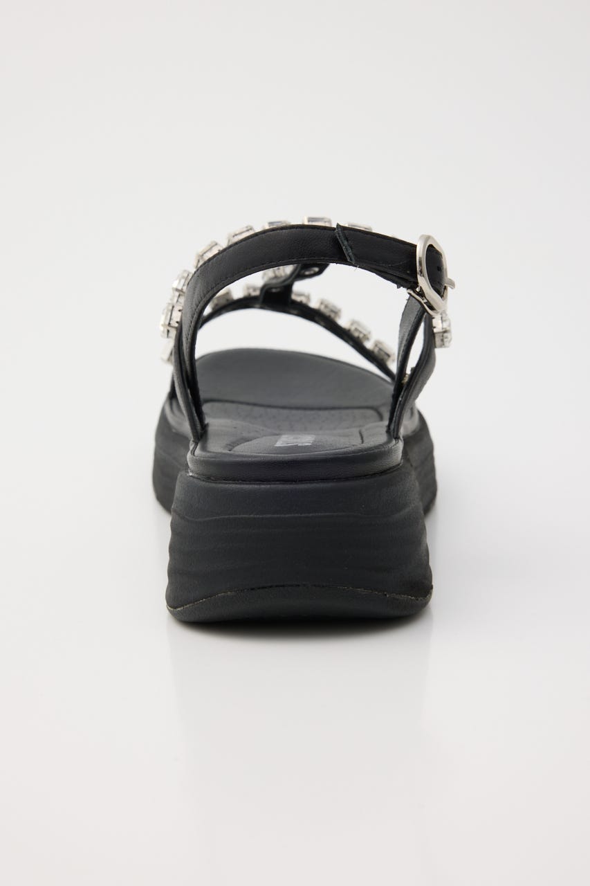 BIGストーンソフティーコンフォートサンダル BLK 23.5cm