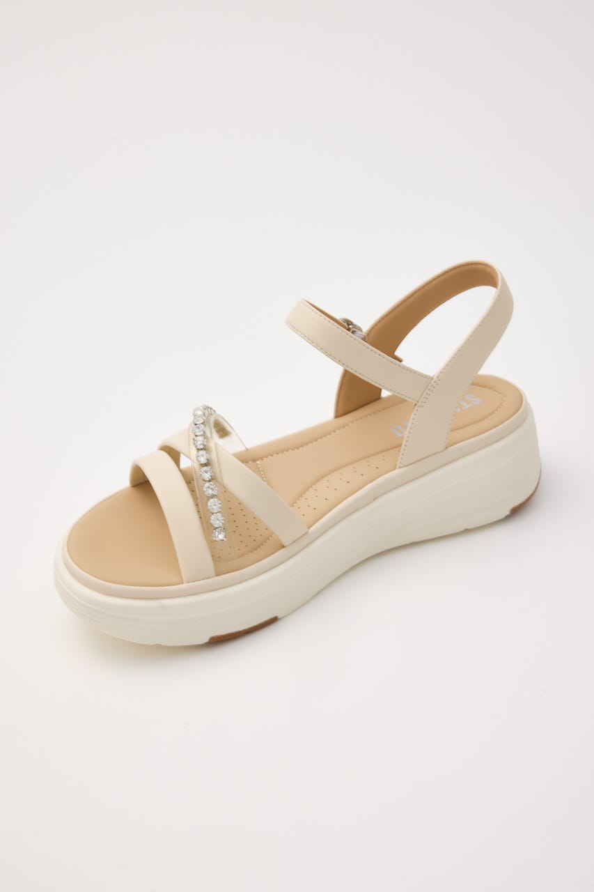 STACCATO サンダル ビジューコンビソフティーコンフォート