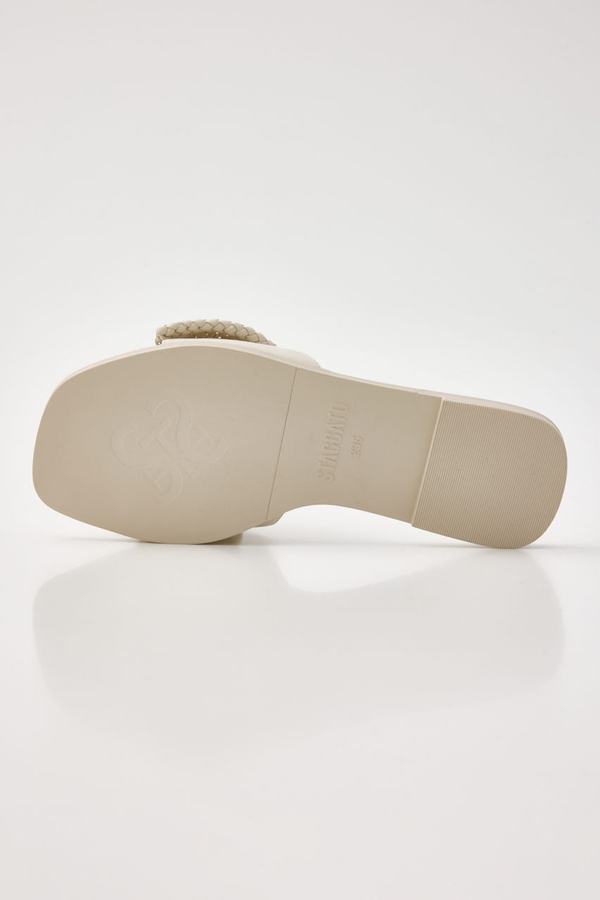 BIGリボンイントレチャートフラット WHT 24.0cm