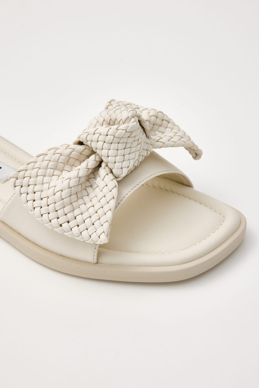 BIGリボンイントレチャートフラット WHT 24.0cm