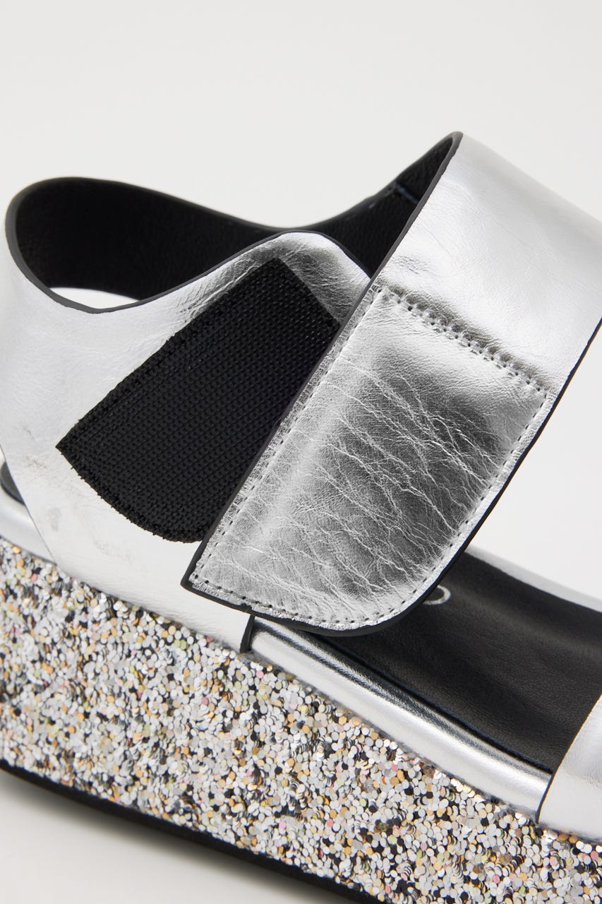 グリッターソールサンダル SLV 22.5cm