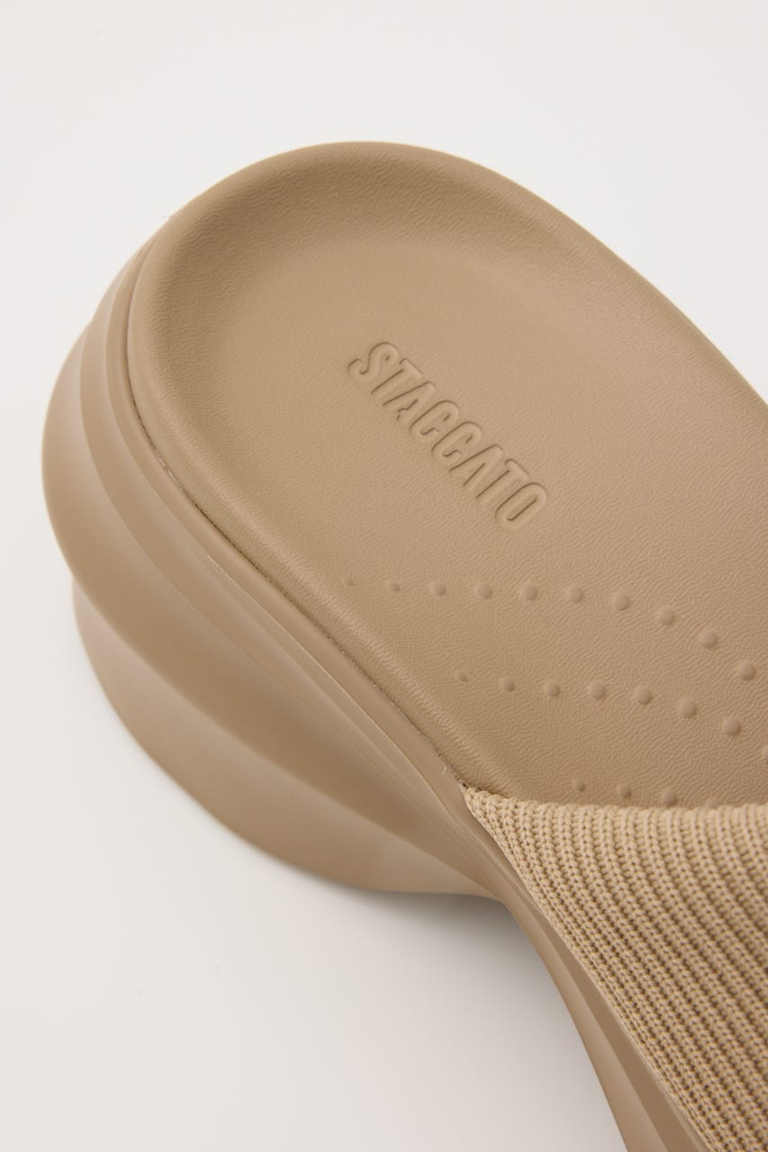 ユーミーニットサンダル BEG 22.0cm