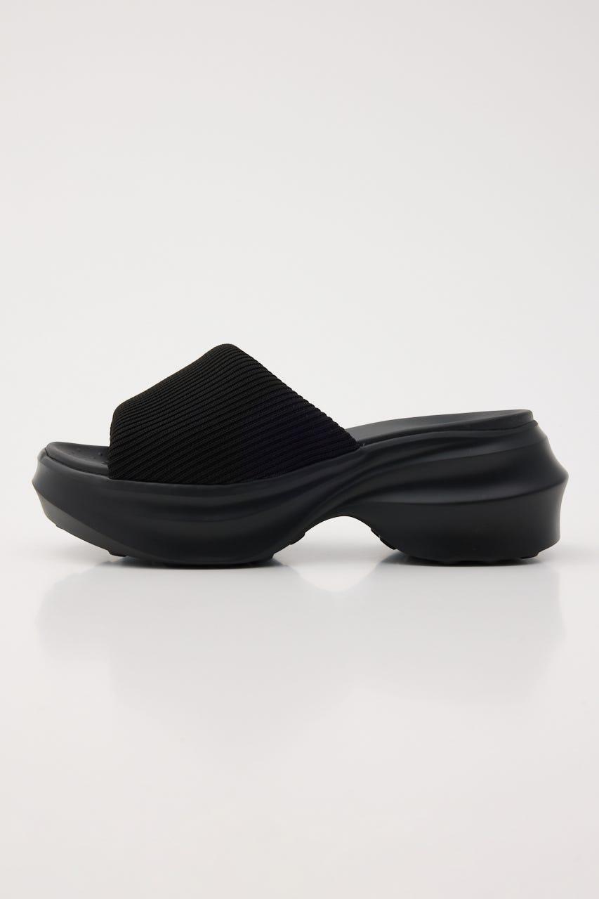 ユーミーニットサンダル BLK 22.0cm