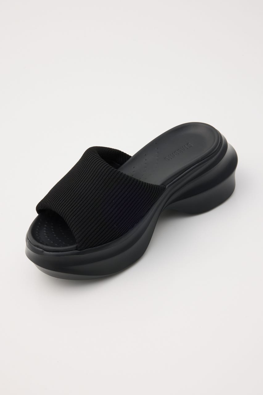 ユーミーニットサンダル BLK 22.0cm