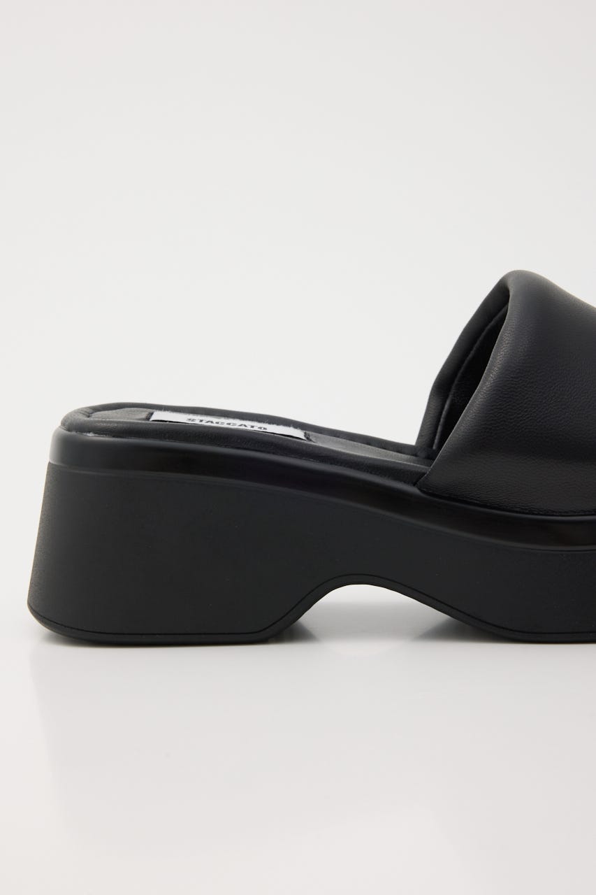 ベックプラットフォームサンダル BLK 24.5cm