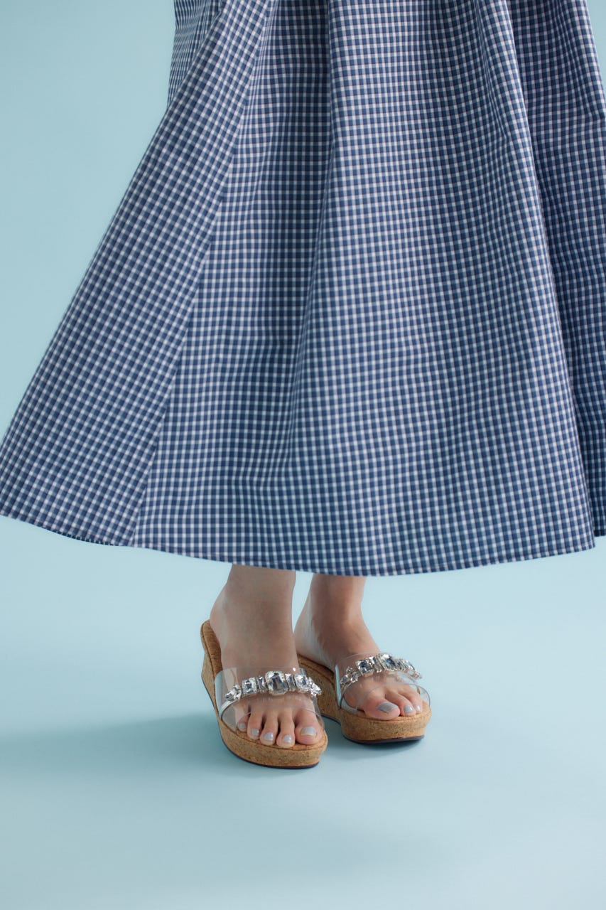 ティアラコルクプラットフォーム SLV 24.5cm