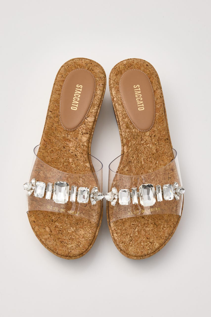 ティアラコルクプラットフォーム SLV 24.5cm