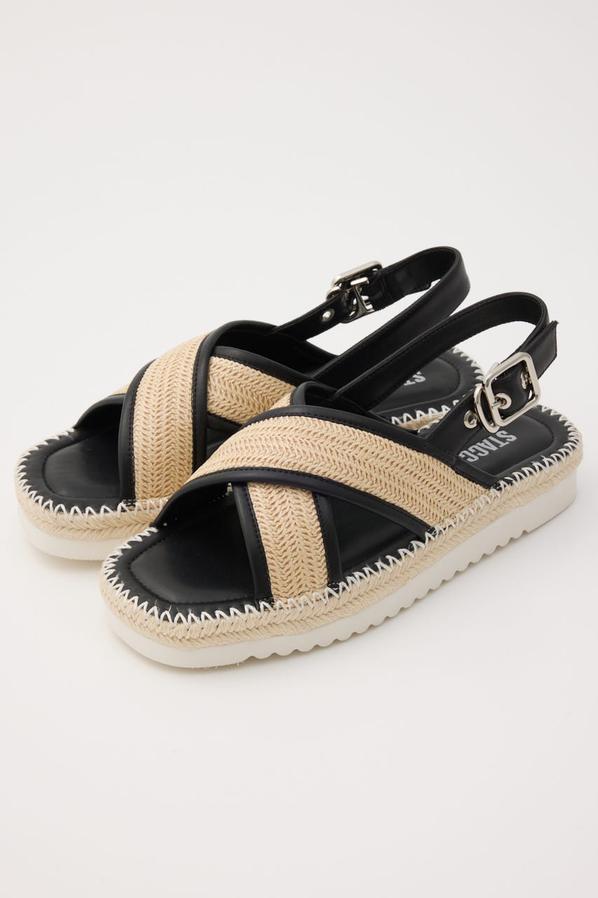 美品】STACCATO スタッカート シルバーサンダル