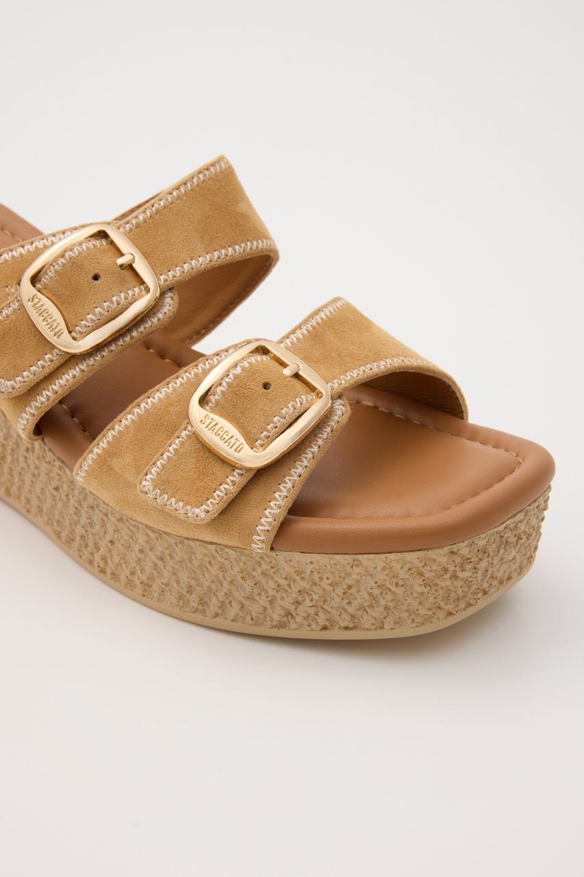 ウェスタンライトウェッジソールミュール BEG 23.0cm