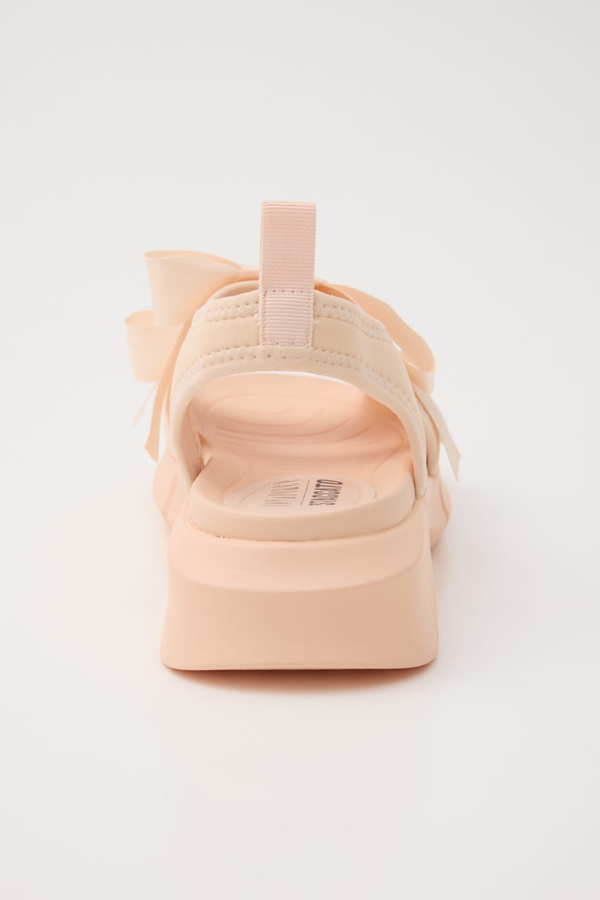ミルキーWリボンスポーツサンダル S.Pink 22.0cm