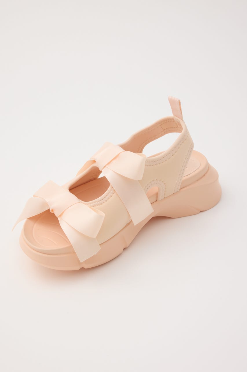 スタッカート リボン付きクリアサンダル STACCATO サンダル スィンリボンクリアヒールサンダル