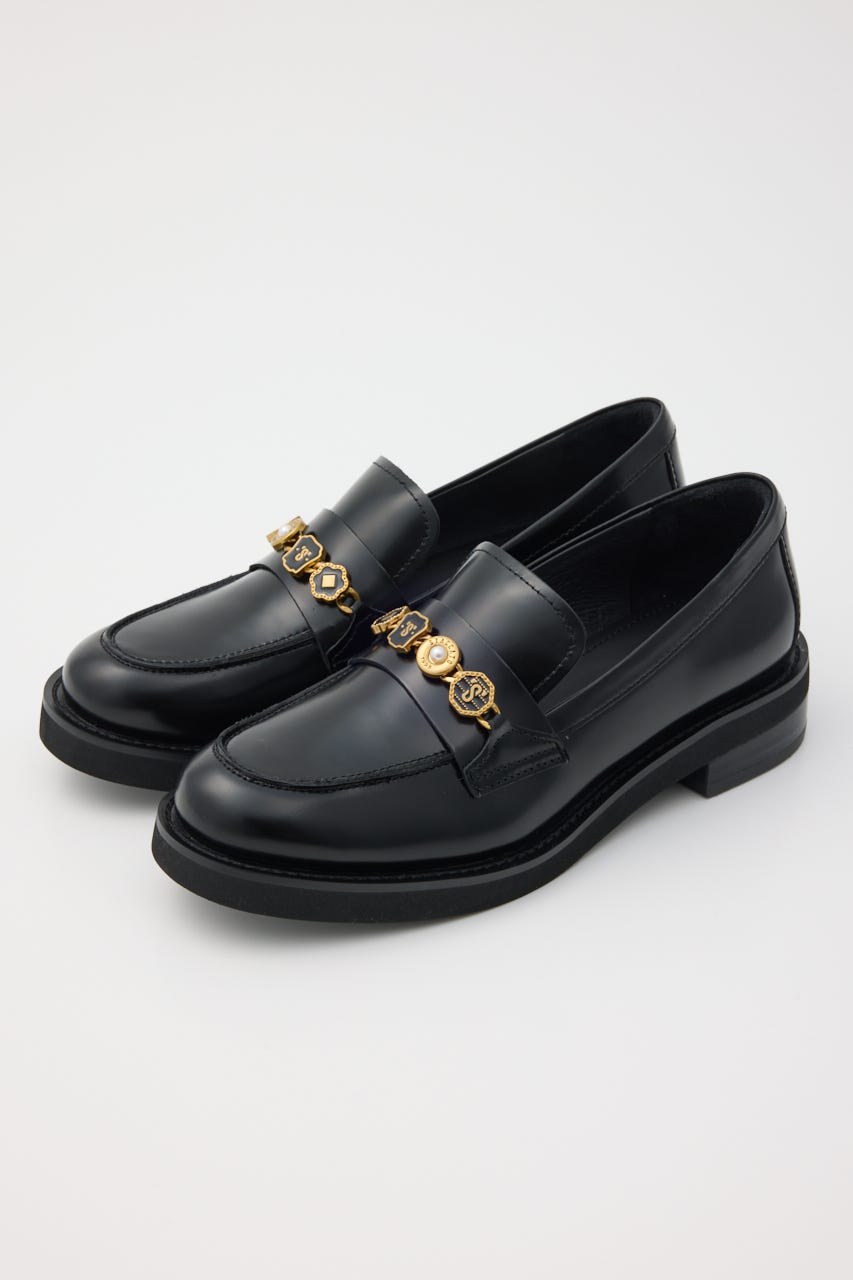 レトライクコインベルトローファー BLK 23.5cm