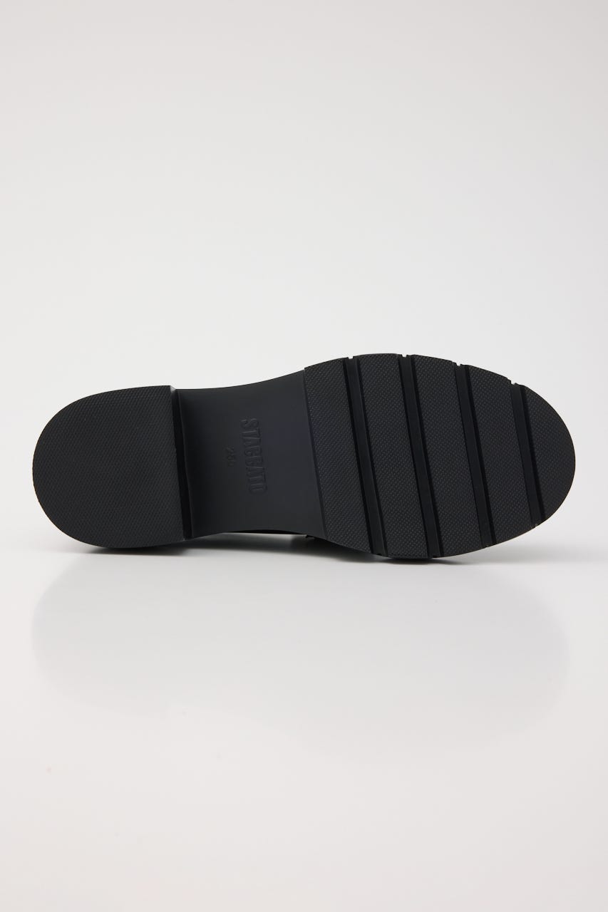 ウイングタンクソールローファー BLK 24.0cm