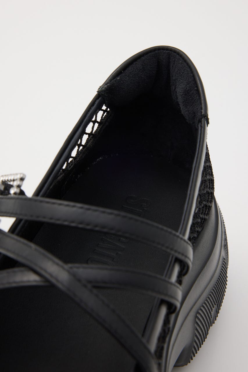 ビリーベルトコンビネットスニーカー BLK 24.0cm