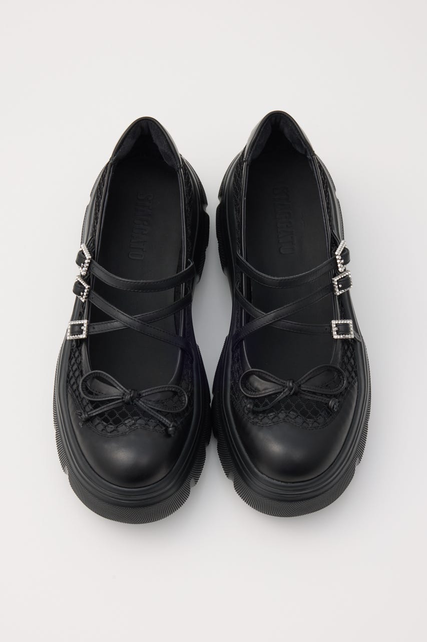 ビリーベルトコンビネットスニーカー BLK 24.0cm