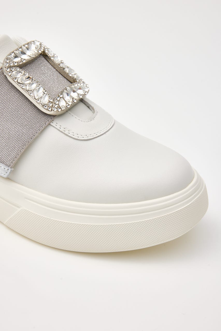 クイープバックルベルトスリッポン WHT 25.0cm