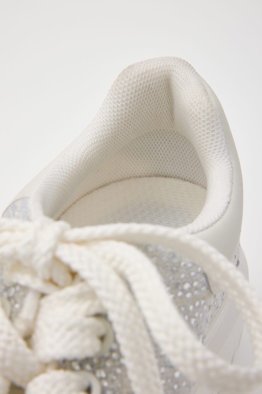 ラメッシュライトハイスリッポン 柄WHT 24.0cm