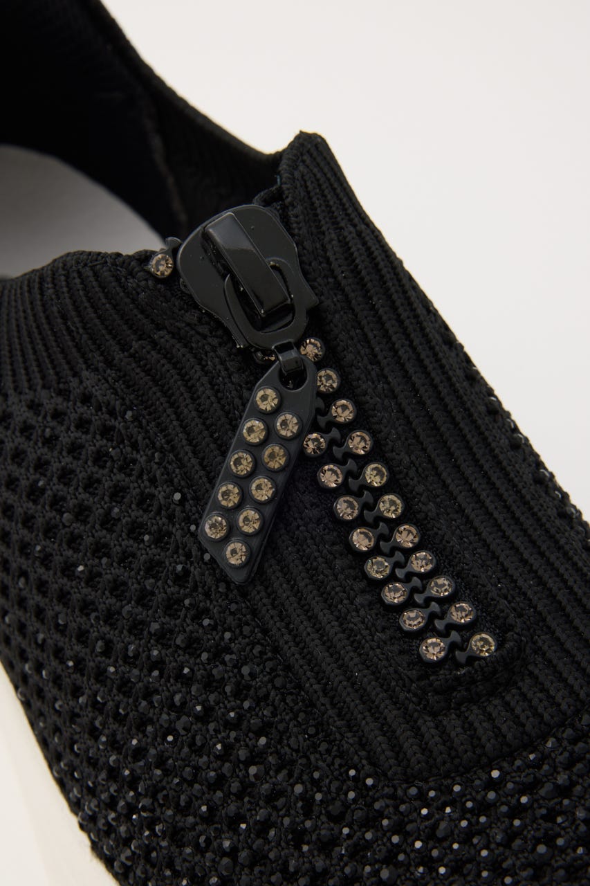 デザインZIPハンディライトスリッポン BLK 25.0cm