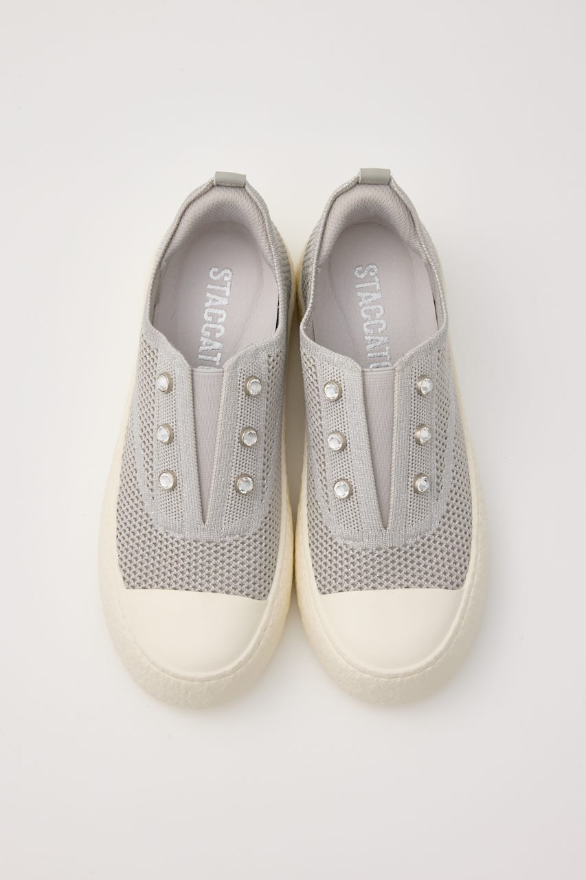 【新品】STACCATOストーンハンディプラットフォームスリッポン STACCATO | ストーンハンディプラットフォームスリッポン