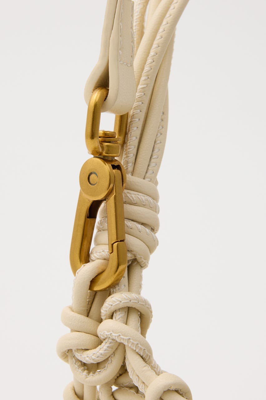 ストロー2wayハンドバッグ ECRU FREE