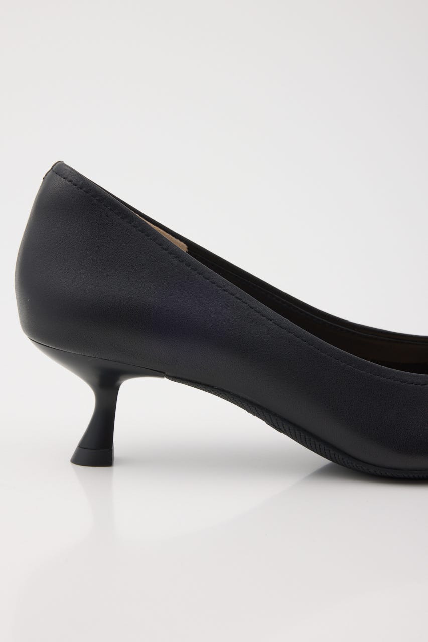 ラニーキトゥンヒールパンプス BLK 24.0cm