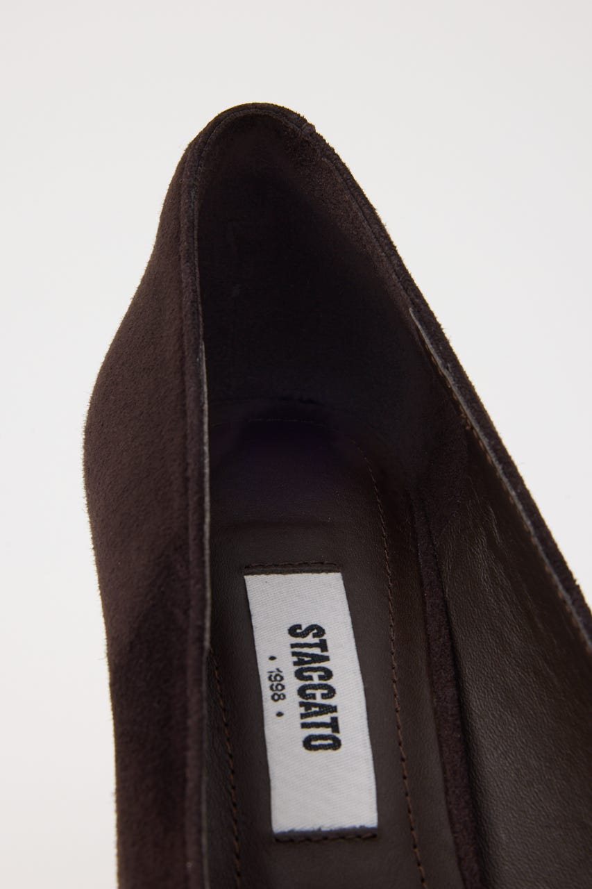 ヘルツピンヒールパンプス D/BRN 23.5cm