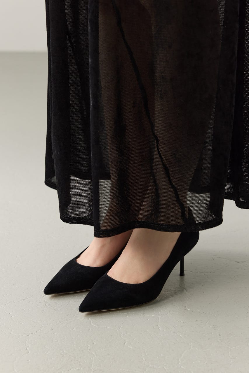 ヘルツピンヒールパンプス D/BLK 23.5cm