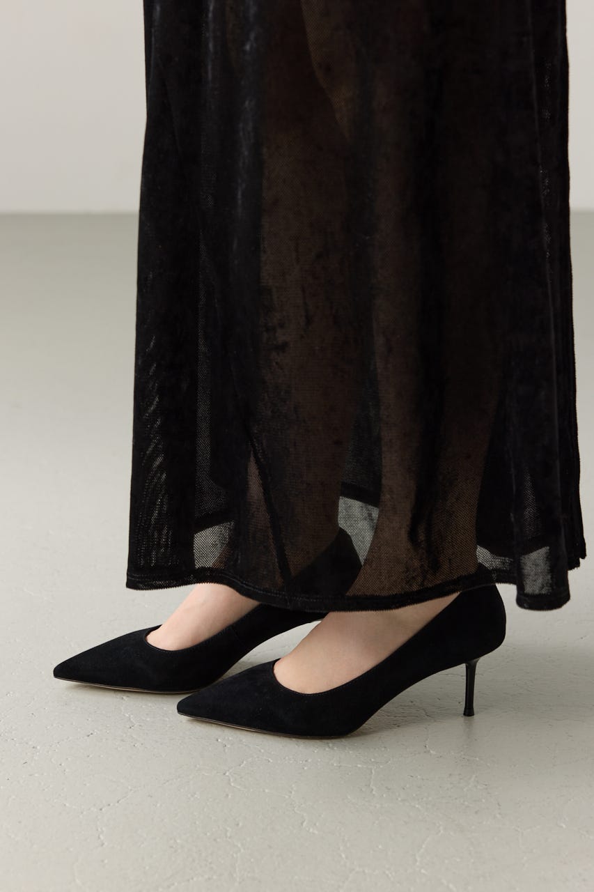 ヘルツピンヒールパンプス D/BLK 23.5cm