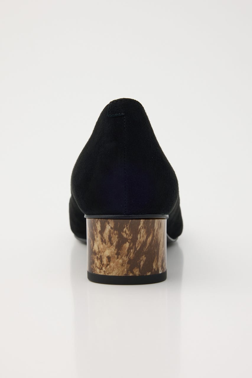 モダンマーブルヒールシューティー D/BLK 23.5cm