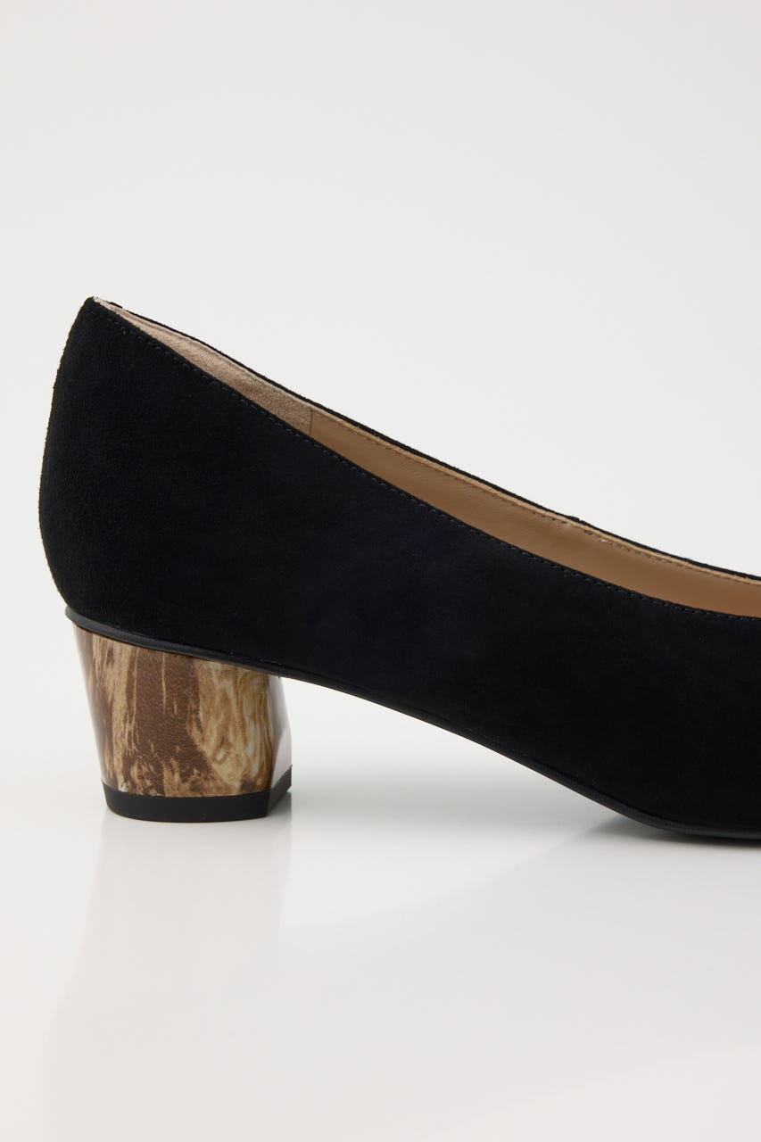 モダンマーブルヒールシューティー D/BLK 23.5cm