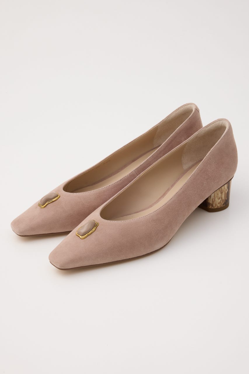 モダンマーブルヒールシューティー D/S.Pink 23.0cm
