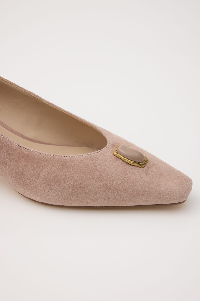 モダンマーブルヒールシューティー D/S.Pink 23.0cm