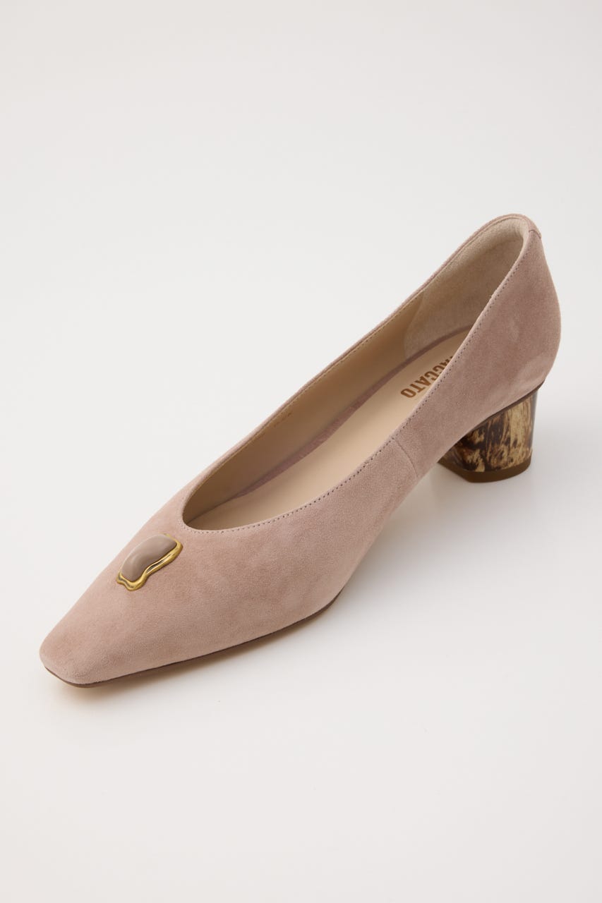 モダンマーブルヒールシューティー D/S.Pink 23.0cm
