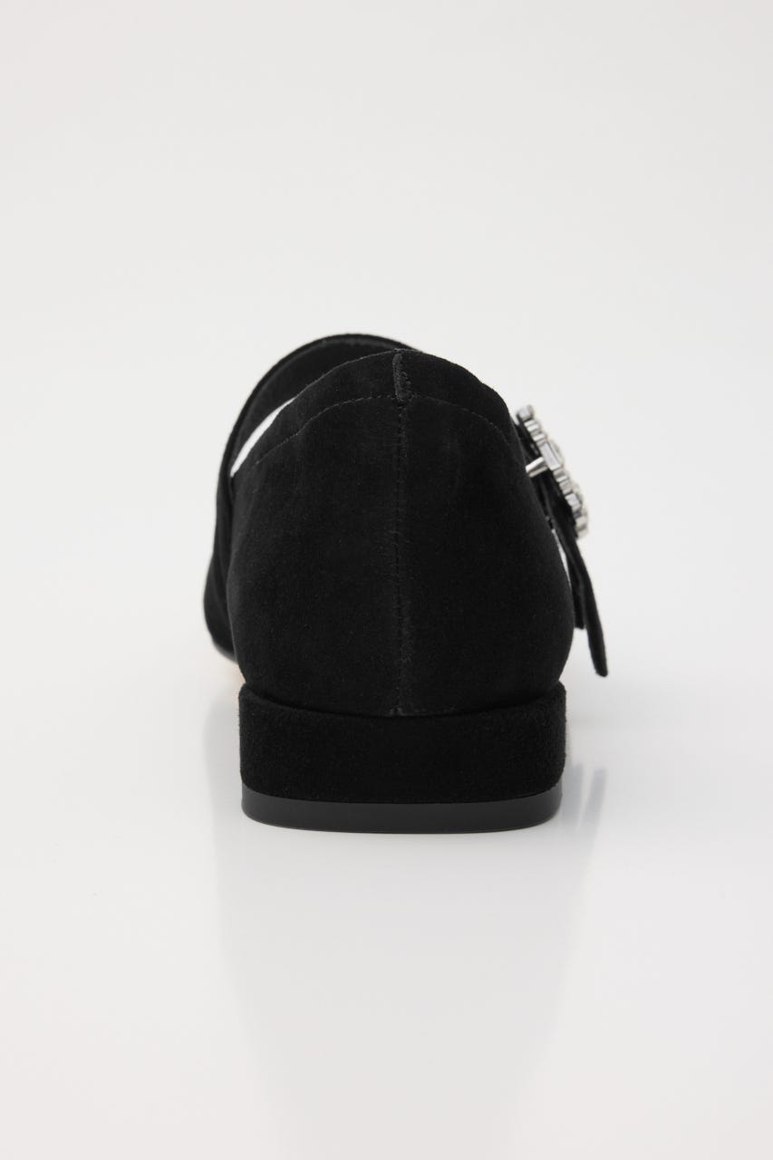 シャルビーバックルベルトパンプス D/BLK 22.5cm