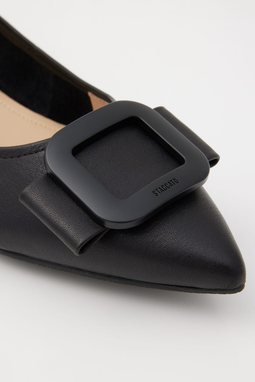 ミルーレフラットシューズ BLK 23.0cm