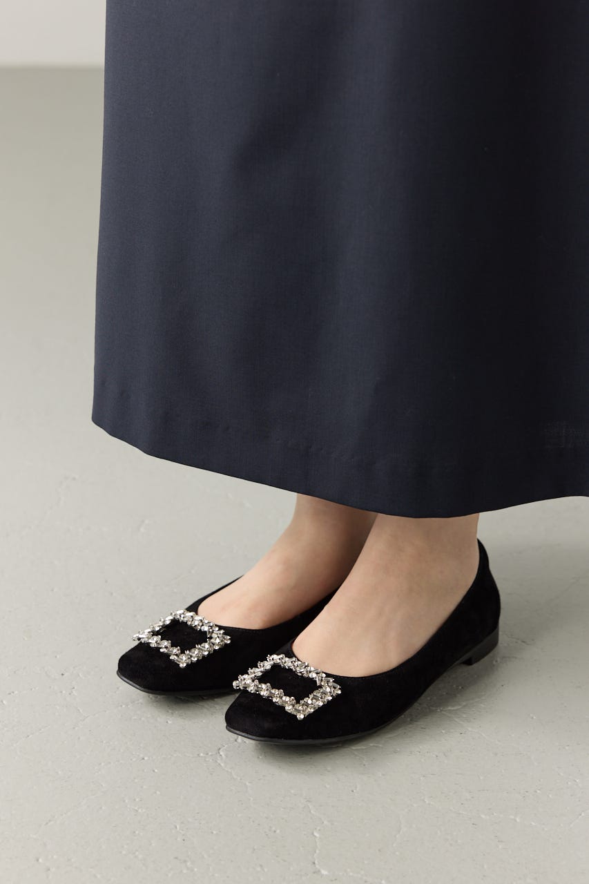ジュールバックルフラット2 D/BLK 24.5cm