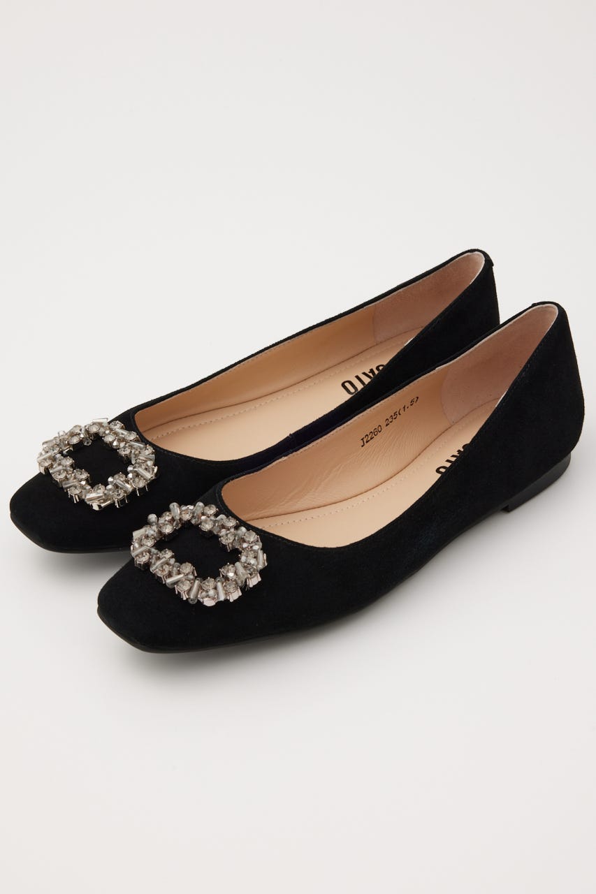 ジュールバックルフラット2 D/BLK 24.5cm