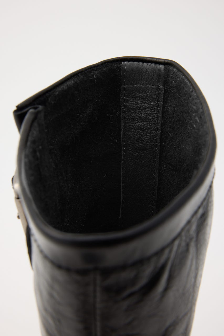 ソフトクラッシュエンジニアブーツ BLK 23.0cm
