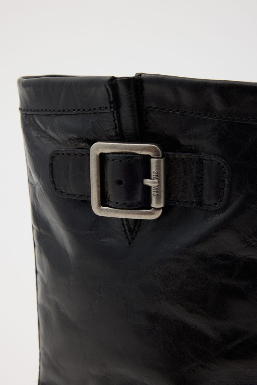 ソフトクラッシュエンジニアブーツ BLK 23.0cm