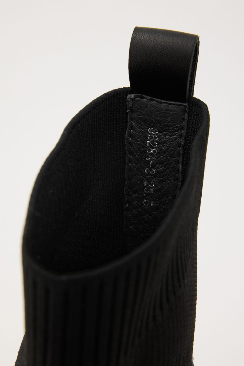 ドルチェニットコンビライトソールブーツ BLK 22.5cm