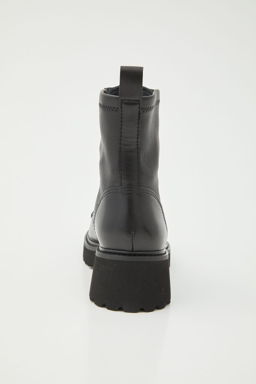 ミルキーIラインzipブーツ BLK 22.5cm