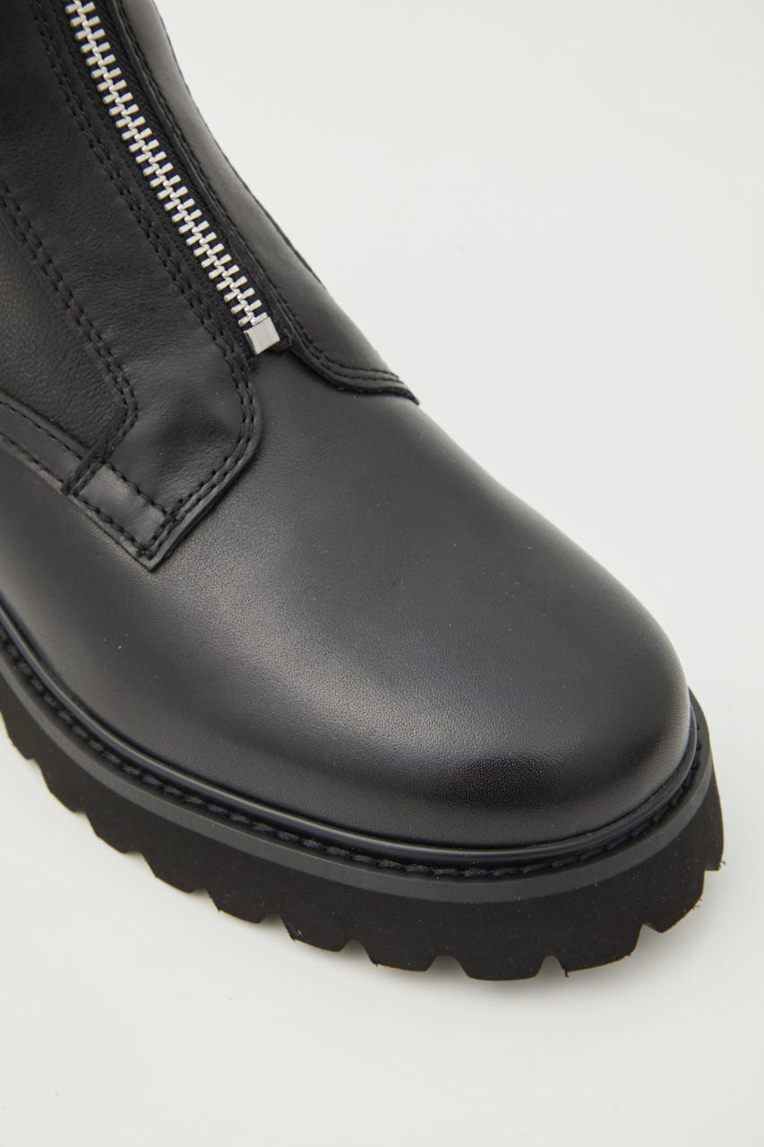 ミルキーIラインzipブーツ BLK 22.5cm