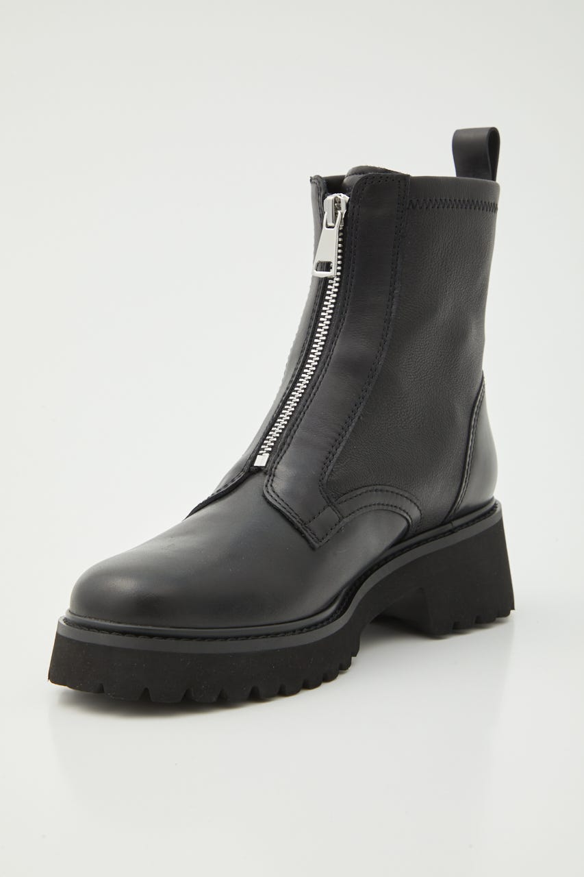 ミルキーIラインzipブーツ BLK 22.5cm