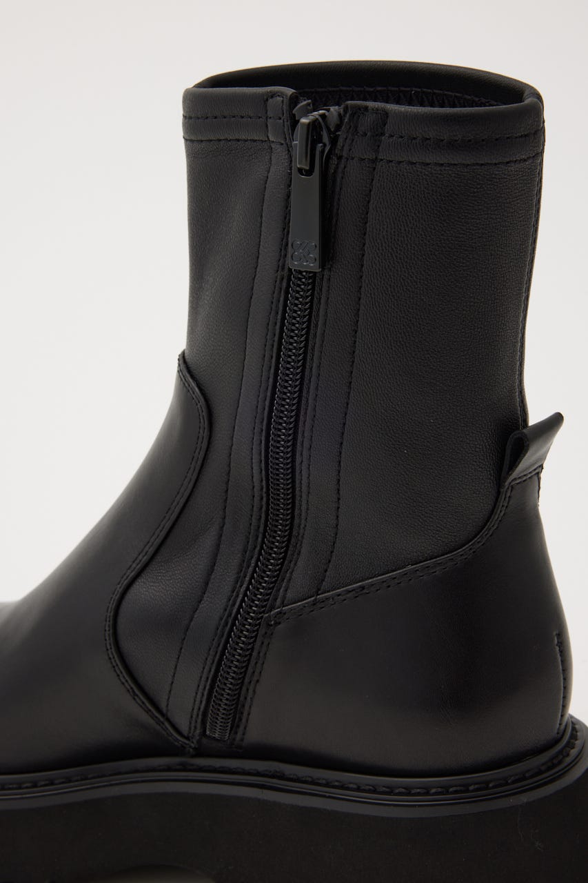 ジュードストレッチミディブーツ BLK 24.0cm